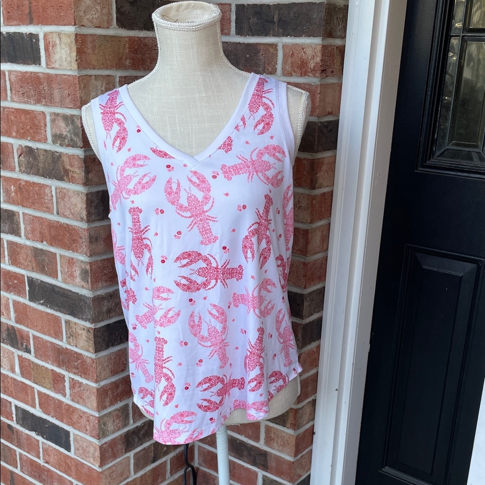 Joyspun Red‎ Lobster Print Women's Tank